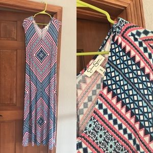 Jessica Simpson Maternity Maxi Cap Sleeve Dress